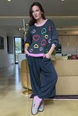 Betts Hearts Knit Grey Marl